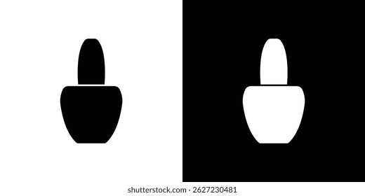 Nail polish icon vector, solid illustration, pictogram