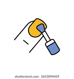 Unha polonês ícone vetor ilustração stock