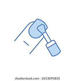 Unha polonês ícone vetor ilustração stock
