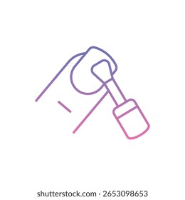 Unha polonês ícone vetor ilustração stock