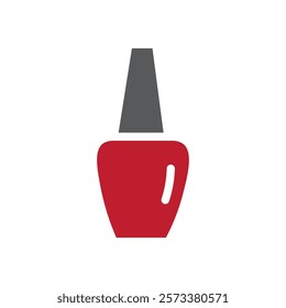 Nail Polish Icon web design in vector