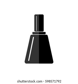 Nail polish  icon,flat design