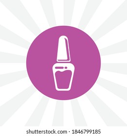 nail polish isolated simple solid vector icon