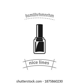 nail polish isolated vector icon. beauty, cosmetics design element. nail polish isolated vector icon. beauty, cosmetics design element. nail polish isolated vector icon. beauty, cosmetics design eleme