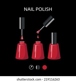 Nail polish. Isolated vector illustration