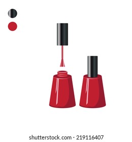Nail polish. Isolated vector illustration