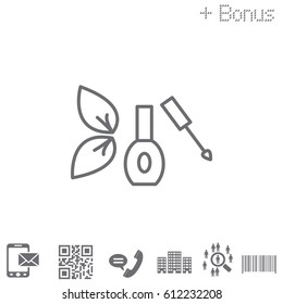 nail polish isolated. vector illustration 