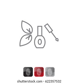 nail polish isolated. vector illustration 