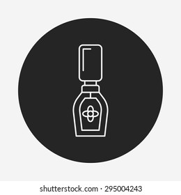Nail polish line icon