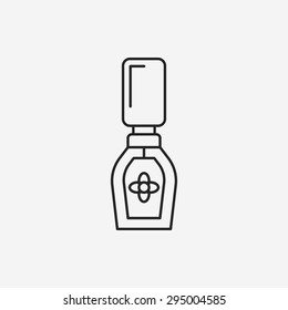 Nail polish line icon