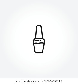 nail polish line icon. nail polish isolated line icon