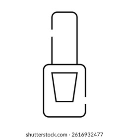nail polish line icon vector. nail polish sign. isolated contour symbol black illustration