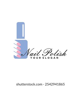 Design de logotipo de esmalte com ideia criativa