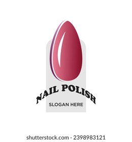 Diseño del logotipo de las uñas concepto simple Vector Premium