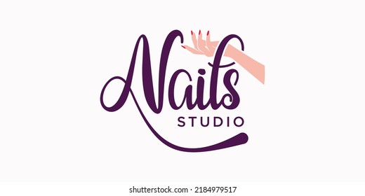 nail polish logo design studio