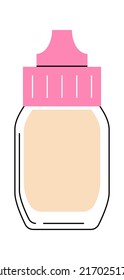Nail polish Manicure Beauty Tool. Vector illustration