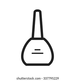 Nail, polish, manicure icon vector image. Can also be used for makeup and accessories. Suitable for web apps, mobile apps and print media.