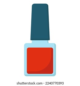 Nail polish. Manicure. Vector flat illustration