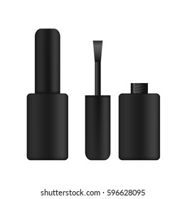 nail polish. mock up. vector on white background. Ready For Your Design.