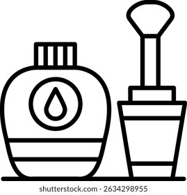 Nail Polish New Creative Icon Design Vector