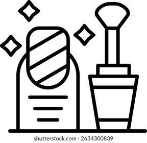Nail Polish New Creative Icon Design Vector