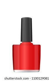 Nail polish on a white background. Vector illustration.