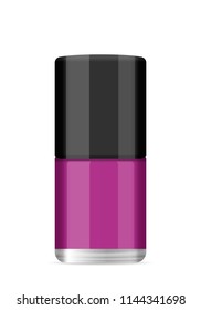 Nail polish on a white background. Vector illustration.