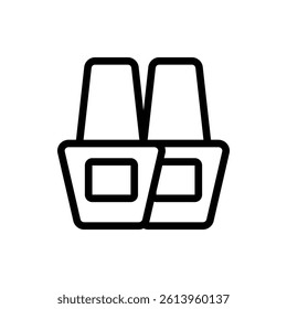 Nail Polish Outline Icon. Nail Polish Icon