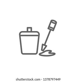 nail polish outline icon. Elements of Beauty and Cosmetics illustration icon. Signs and symbols can be used for web, logo, mobile app, UI, UX