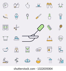 nail polish outline icon. spa icons universal set for web and mobile