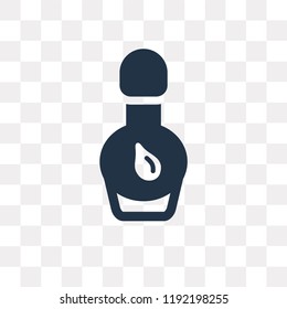 Nail Polish Removal vector icon isolated on transparent background, Nail Polish Removal transparency concept can be used web and mobile