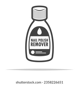 Nail polish remover icon transparent vector isolated