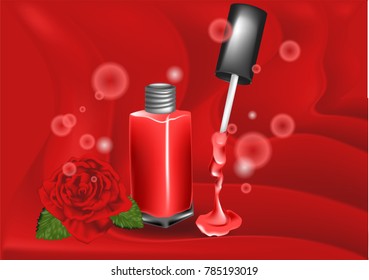nail polish and rose