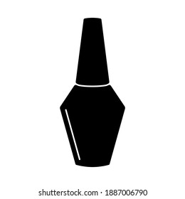 Vector de icono de silueta de puño de uñas