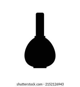 nail polish silhouette vector isolated icon