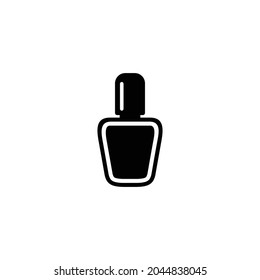 Nail polish simple flat icon vector