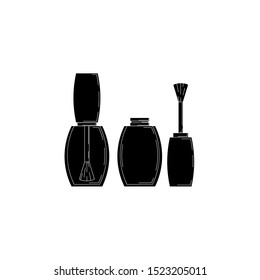 nail polish simple icon. Vector illustration for design and web.