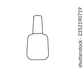 Nail polish simple linear icon.Vector.