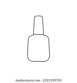 Nail polish simple linear icon.Vector.