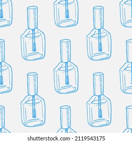 esquema de esmalte de uñas vectorial sin fisuras
