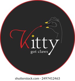 Diseño de logotipo de nombre de tienda de esmalte de uñas