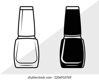 Nail Polish Svg Printable Vector Illustration Stock Vector (Royalty ...