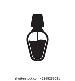 Nail polish symbol icon,illustration design template.