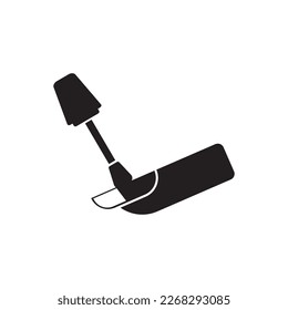 Nail polish symbol icon,illustration design template.