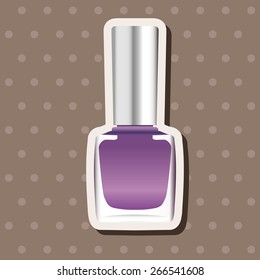 nail polish theme elements vector,eps