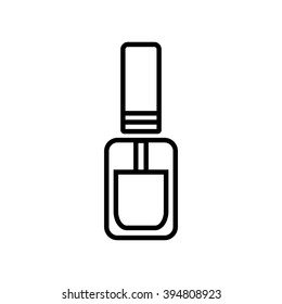 nail polish thin line icon