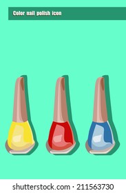 nail polish. Vector