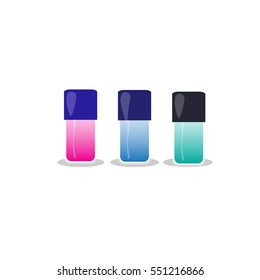 nail polish. vector