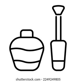 Nail polish vector design, an item of beauty accessory