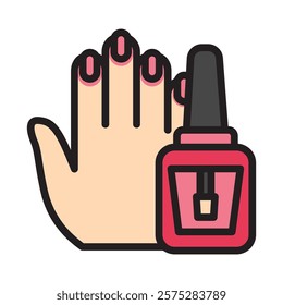 Nail Polish Vector EPS 10 for print, digital UI, UX kit, web and app development for health, personal care, body treatment and more.